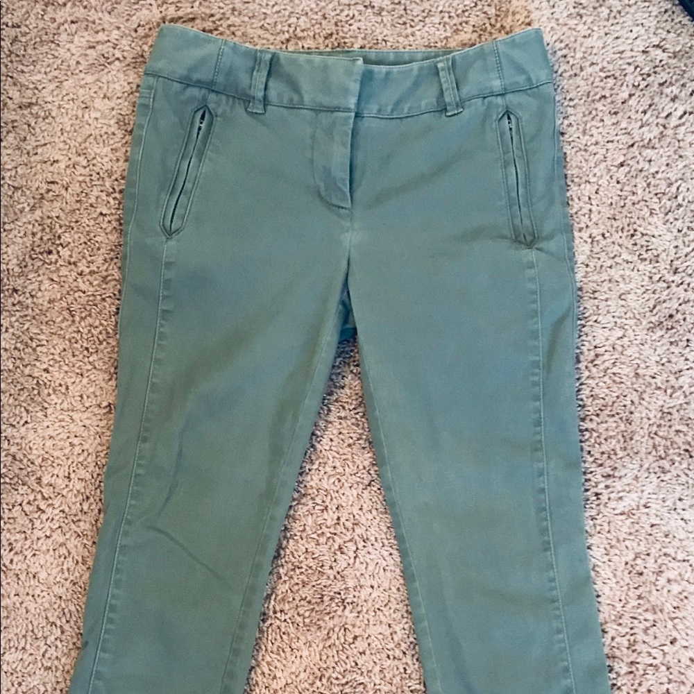 Loft olive pants. Petite 4